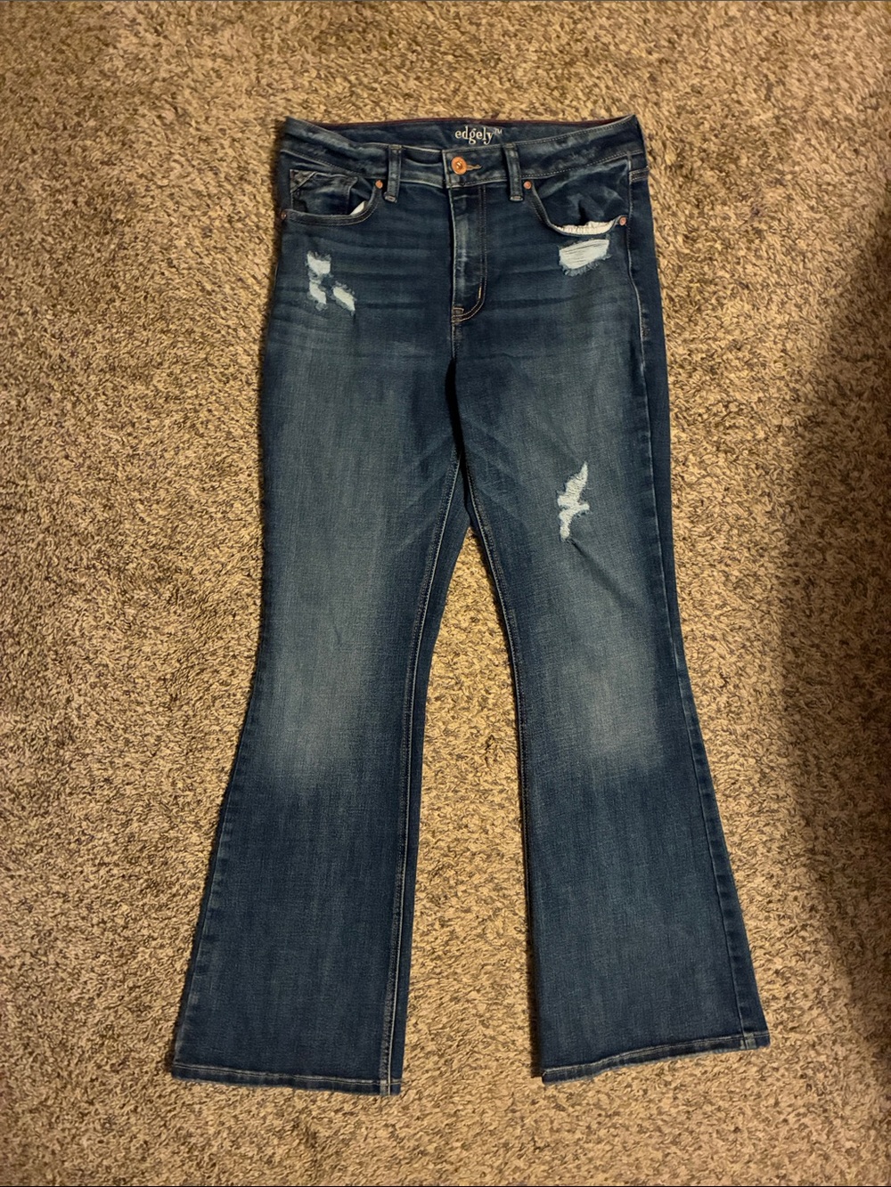 Maurice’s edgely high rise flare jeans -size 12